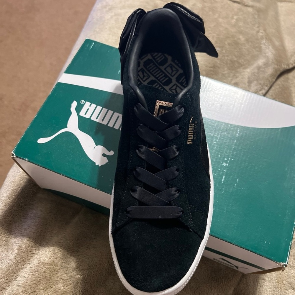 Puma Women’s Black Suede Sneakers